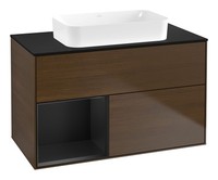 Villeroy & Boch Finion Waschbeckenunterschrank FüR Becken Mittig Regal Links...