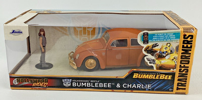 Hollywood Rides Transformers Bumblebee Volkswagen Beetle Charlie Figure Jada New