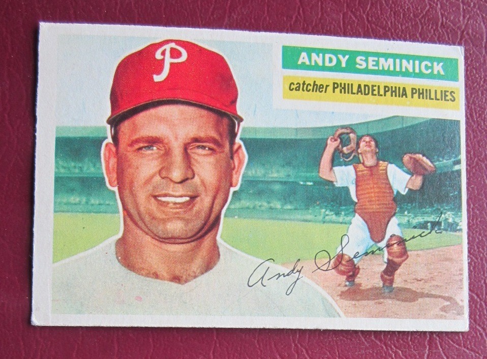 1956 Topps Andy Seminick (Philadelphia Phillies) #296 NRMT | eBay