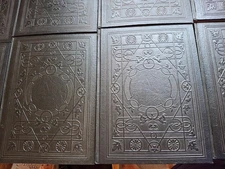 1936 Compton Encyclopedia Black Intricate Embossed Cover Various Vol. Available