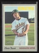 2019 Topps Heritage 1970 Cloth Stickers #13 Khris Davis - NM/MT+