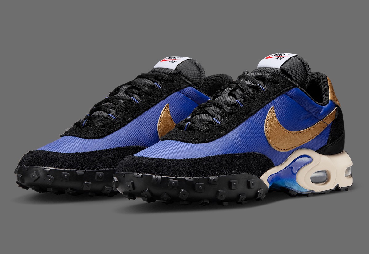 Nike Air Max Waffle SP Hyper Blue Metallic Gold Black FV6946-400