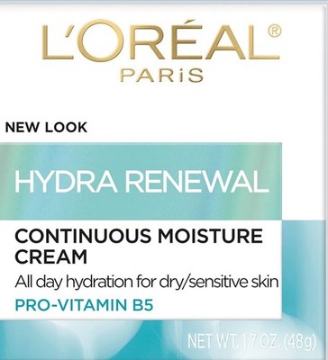L'Oreal Paris Skincare Hydra-Renewal Face Moisturizer w/ Pro-Vitamin B5 (1.7oz)