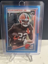 DYLAN SAMPSON 2025 DONRUSS OPTIC RATED ROOKIE AQUA PRIZM RC /349 Q3549