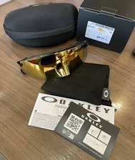 Authentic Oakley OO9455M 0249 KATO Polished Black & PRIZM 24K GOLD Sunglasses