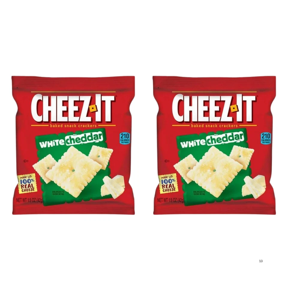 Cheez-It Baked Crackers White Cheddar 42g Snack Pack USA Import - Image 2 of 3