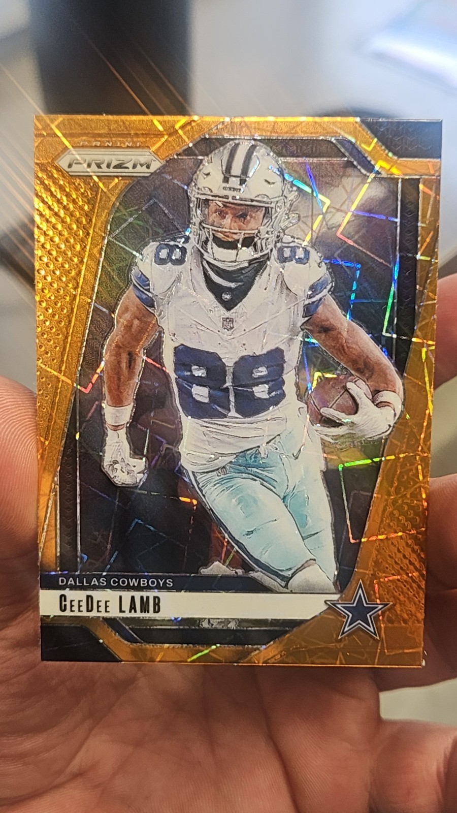 2024 Panini Prizm CeeDee Lamb #75 Orange Lazer Prizm