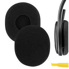 Geekria Foam Ear Pads for Logitech H800 Headphones Black