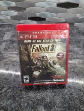 Fallout 3 Game of the Year Edition Sony PlayStation 3 PS3- Greatest Hits Red Cas