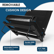 Portable Folding Bleacher Chair with Back Support for Stadium Seating