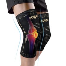 Copper Knee Braces for Men  Women   Knee Compression Sleeves for Pain Relief,