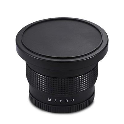 58MM 0.35X Detachable Macro Fisheye Lens Wide Angle For Canon SLR DSLR Camera B
