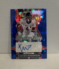 2025 Panini Prizm Draft Picks Football Xzavier Henderson Signing Day Auto /149