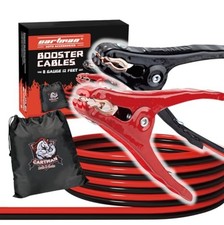 Jumper Cable 8 Gauge 12 Ft Booster Cables Copper Clamps Carry Bag 12v Cars