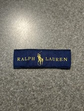 Ralph Lauren Polo Patch Embroidered Classic Iconic Logo Sew On Unique