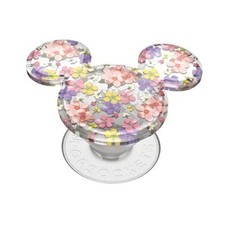Phone Grip with Expanding Kickstand, Mickey Earridescent - Cascading Flowers