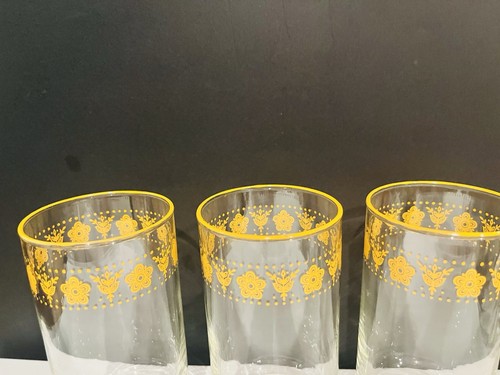 3 Vtg Corelle Golden Butterfly Glasses/tymblers 5 1/8” - Picture 2 of 7