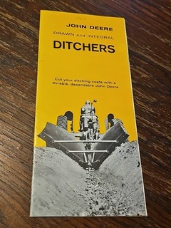 John Deere Ditchers 1961 Sales Brochure Foldout