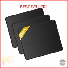 JIKIOU 3 Pack Mouse Pad with Stitched Edge, Comfortable Mouse Pads with Non-Slip