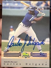1992 Classic Best Minor League - Bonus Card Carlos Delgado #BC6 Blue Autographed