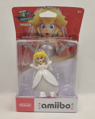 Nintendo Super Mario Odyssey Princess Peach Wedding Outfit Amiibo Figurine 4''