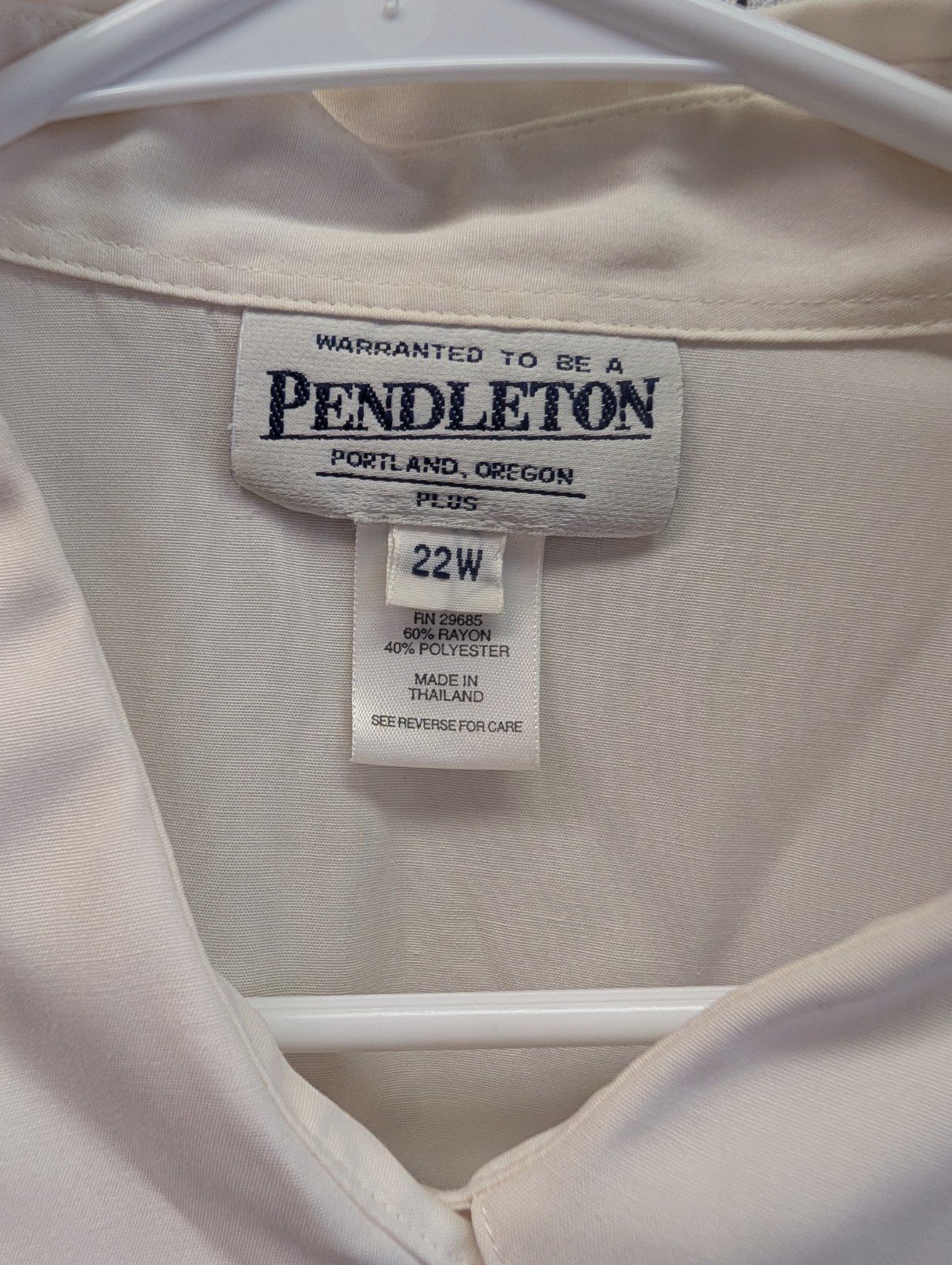 Pendleton Womens Long Sleeve Button Down Shirt 22… - image 3