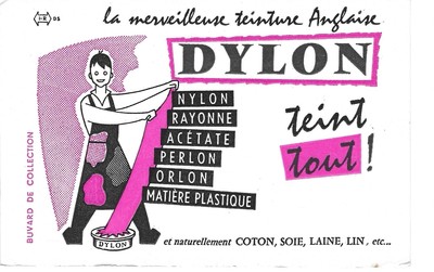 Buvard Publicitaire Ancien   DYLON   Teinture Anglaise