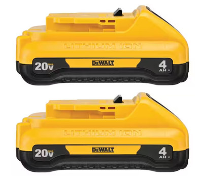 2 New Dewalt 20V Volt Max  DCB240 4.0Ah Lithium Ion Batteries Li-ion DCB240-2