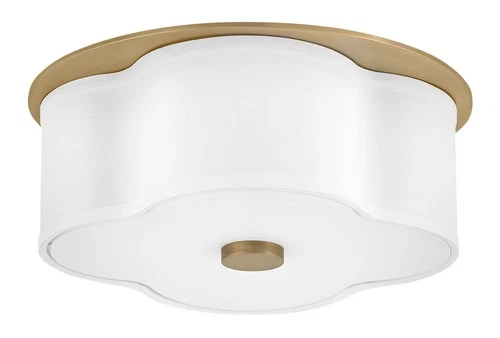 Hinkley Lighting 46441 Delaney 2 Light 14"W Flush Mount Drum - Brass - Picture 5 of 9