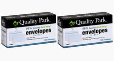 Quality Park #6 3/4 Self-Seal Security Envelopes 24-lb White Wove, 3-5/8 x 6-1/2