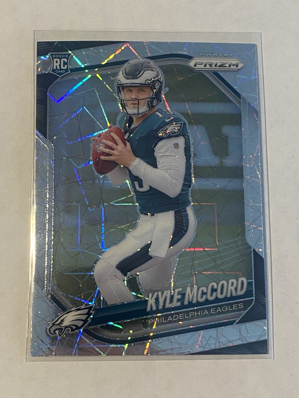 2025 Panini Prizm - Rookies Kyle McCord #377 Lazer Prizm (RC)