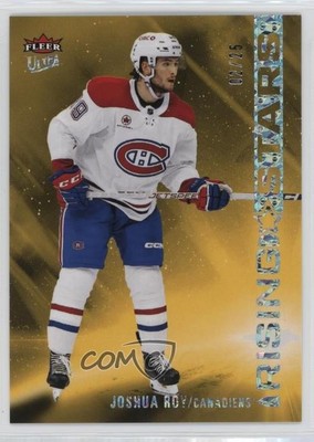 2024-25 Upper Deck Fleer Ultra Rising Stars Gold Foil 2/25 Joshua Roy #RS-3 11k6