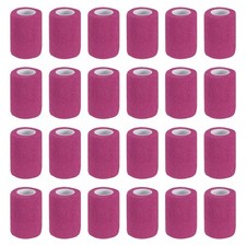 Self Adhesive Bandage Wrap 177" x 3", 24 Pcs Wrap Tape, Pink