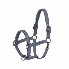 Eskadron Halter Faux Leather Jewel Slate Blue Platinum 26 F/S