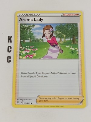 Aroma Lady 141/203 Regular Evolving Skies Pokemon TCG