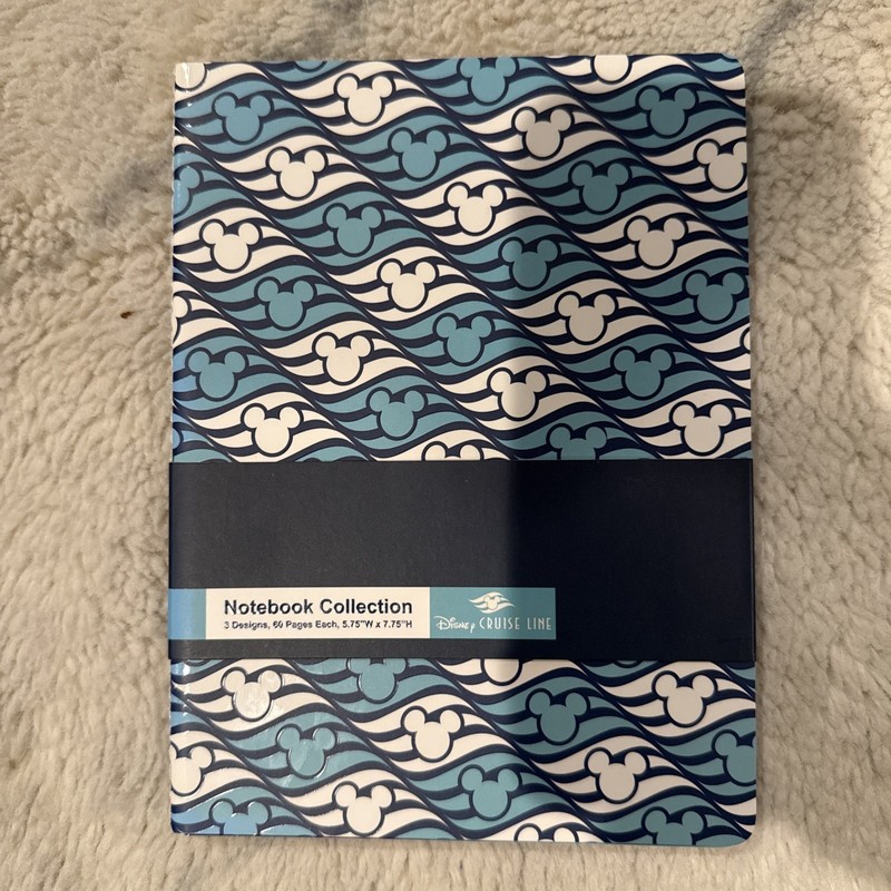 Disney Cruise Line Notebook Collection Blue variety Set of 3 Notebooks