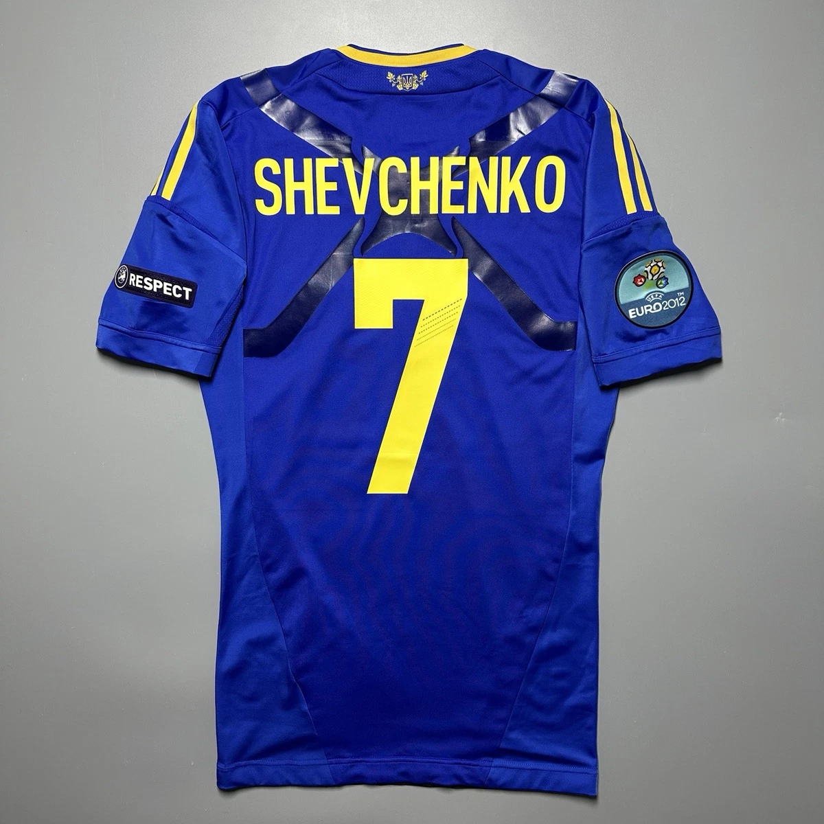 EURO2012 代表 #7 シェフチェンコ インポートL UKRAINE ADIDAS TECHFIT 2012 EURO SOCCER AWAY JERSEY #7 SHEVCHENKO