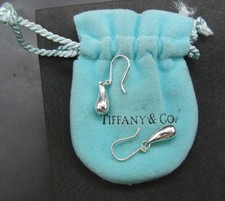 Orecchini Tiffany & Co. Elsa Peretti gancio a goccia argento sterling 925 E73
