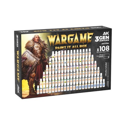 AK Interactive Wargame Paint it All Box (x108)
