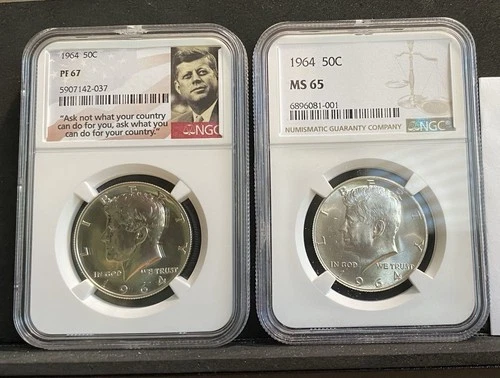 1964-P Kennedy Half Dollar Proof — photo from the most recent tracked eBay sale