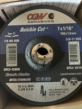 CGW Cut-Off Wheel 45008 - 7 in [T-27 ZA-60-S-BF] - 25pcs