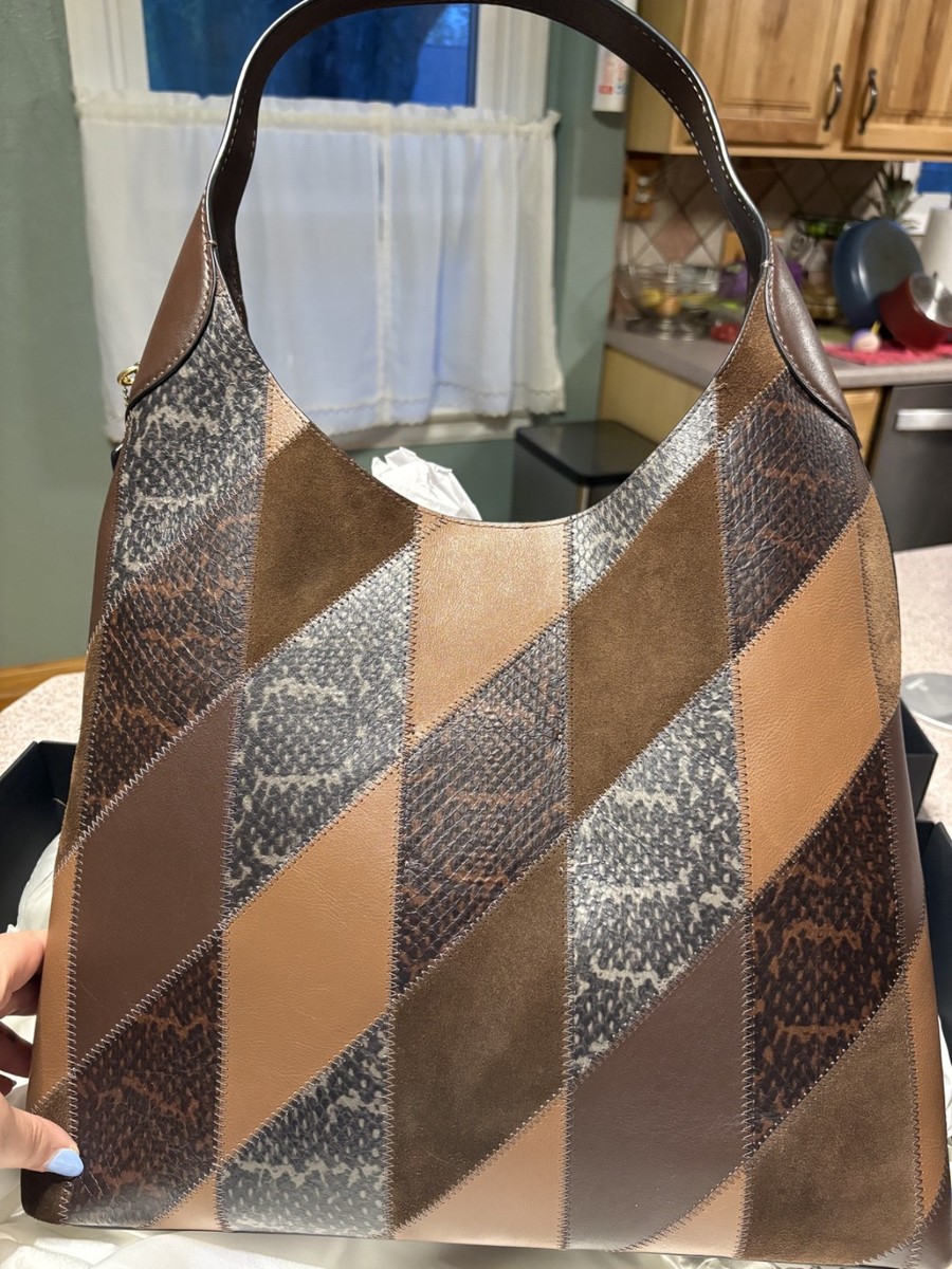 KHOKI コッキ Hand-Patchwork Leather Bag Coach Brooklyn Extra-Large Snakeskin Patchwork Shoulder Bag 39