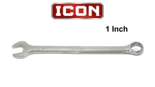NEW ICON 1 INCH COMBINATION WRENCH 12 POINT SAE STANDARD POLISHED WCAS100