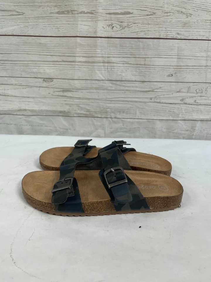 Sandalias Chanclas Cat & Jack Niñas Negro Camufladas Doble Hebilla Zapatos Talla 2 Foto 3 de 4