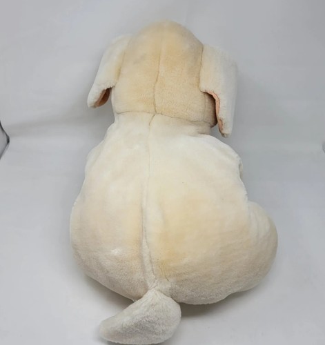 Peluche de animal de peluche Lillian Vernon dorado labrador grande perro acostado 23"" suave - Imagen 7 de 12