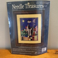 Cool Cats Counted Cross Stitch Kit 04738 Needle Treasures 9x12 Finished Size