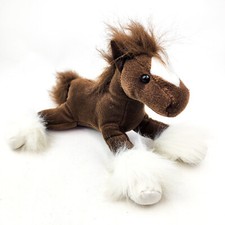 Dan Dee Collectors Choice Horse Plush Brown White Stuffed Animal Toy