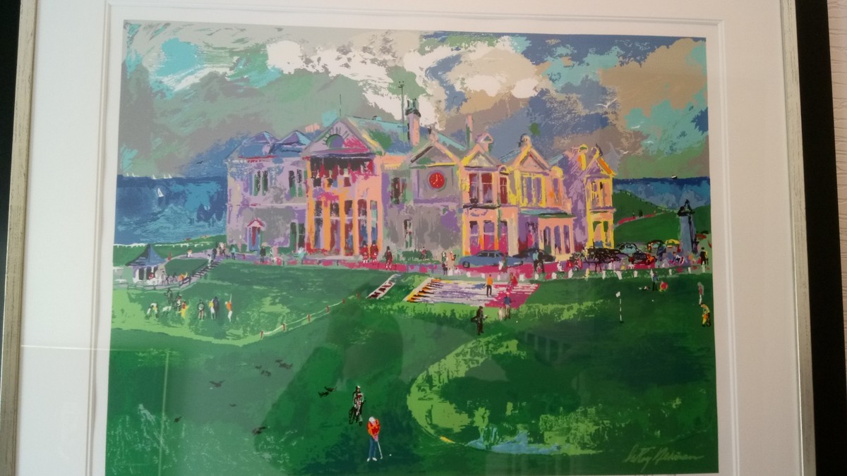 ち*6様 Leroy Neiman オーガスタ ゴルフ シルクスクリーン Leroy