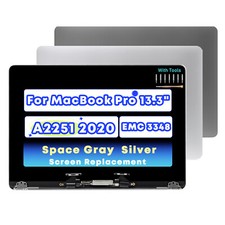 For Apple MacBook Pro Retina 13" A2251 2020 EMC 3348 LCD Screen Display Assembly
