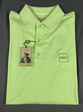 Donald Ross Golf Shirt Polo Chest Logo Small Green Polyester NWT MSRP 98